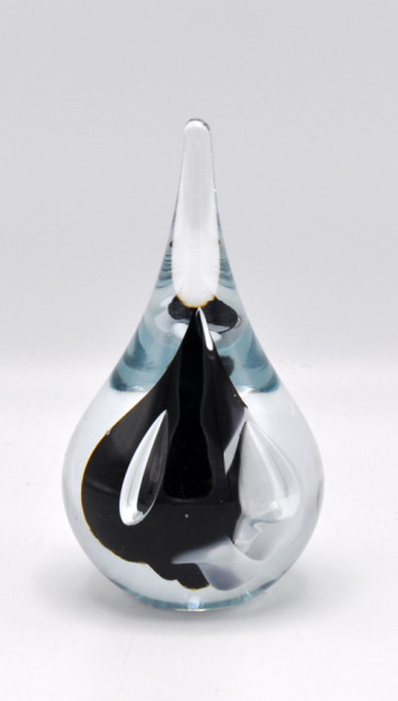 Loranto + Druppel rond, klein zwart-wit